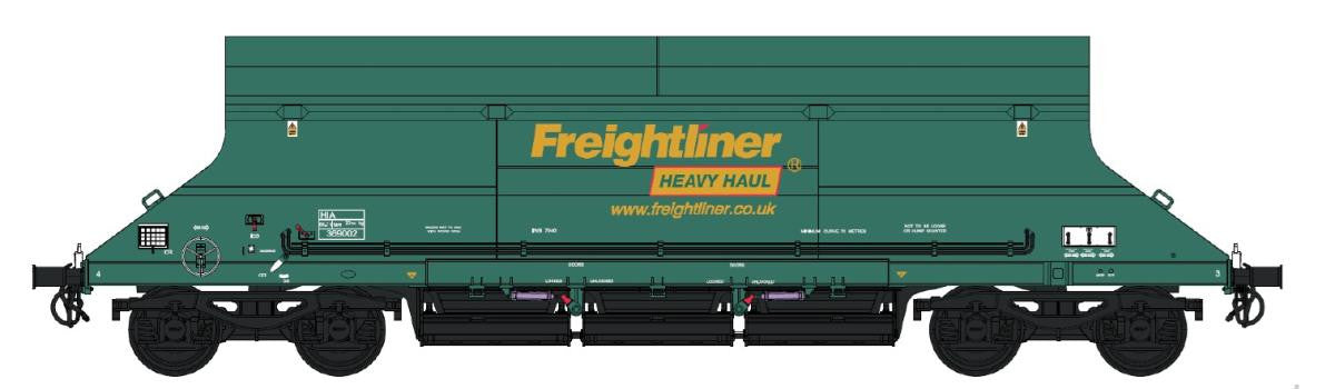 Dapol 7F-026-002 HIA Ftlnr Green Hvy Haul Limestone Hopper 369022 - O Gauge