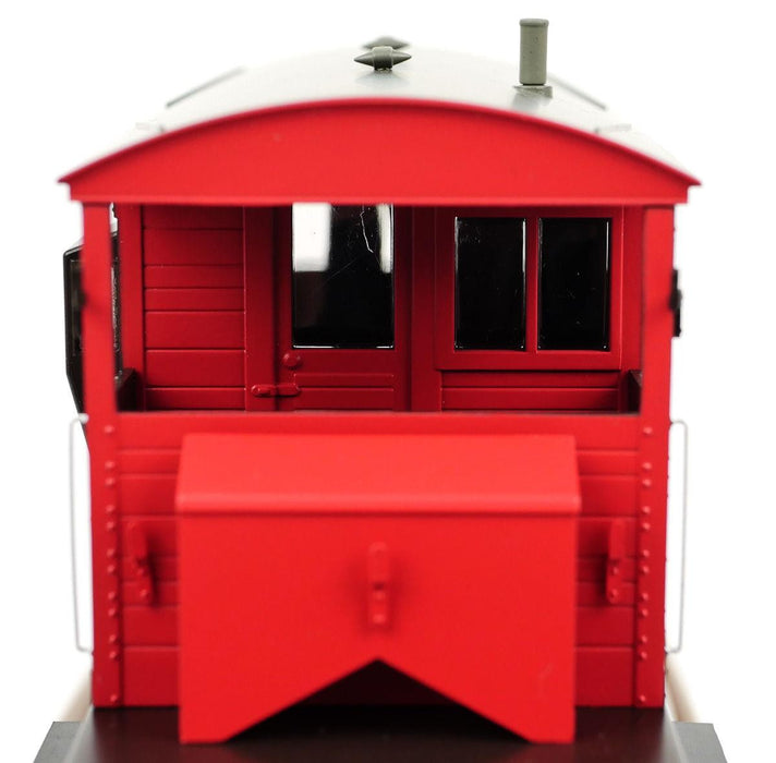 Dapol 7F-100-101 Brake Van SR Brown/Red Small Lettered Uneven PLank Wagon S56371 - Uneven Plank Nr 56352 - O Gauge