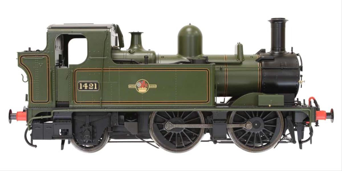 Dapol 7S-006-027 BR 14XX Class BR Lined Green Late Crest 1421 - O Gauge