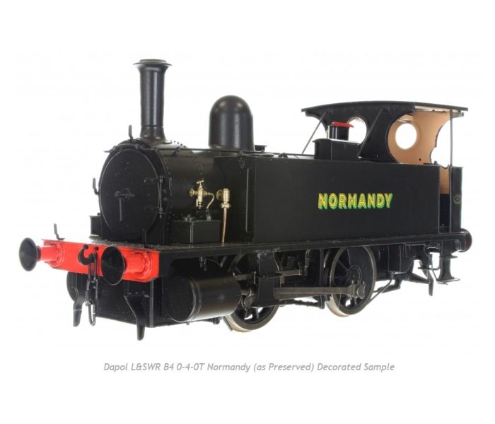 Dapol 7S-018-001S L&SWR B4 0-4-0T LSWR Normandy - As Preserved DCC & SOUND Fitted - O Gauge