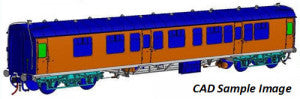 Lionheart Trains / Dapol 7P-001-503 BR Mk1 Blue/Grey BSK SC34438 with Window Beading-  O Gauge (1:43 Scale)