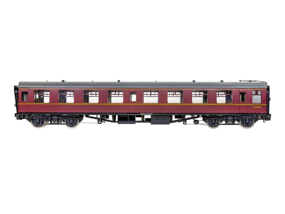 Lionheart Trains / Dapol 7P-001-609 BR Mk1 Maroon SO E3905 with Window Beading-  O Gauge (1:43 Scale)
