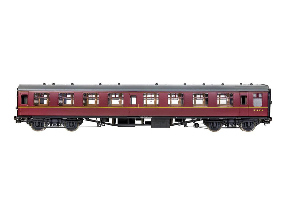 Lionheart Trains / Dapol 7P-001-708 BR Mk1 Maroon SK M24438 with Window Beading-  O Gauge (1:43 Scale)