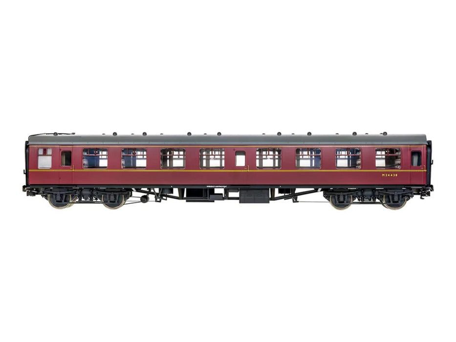 Lionheart Trains / Dapol 7P-001-708 BR Mk1 Maroon SK M24438 with Window Beading-  O Gauge (1:43 Scale)