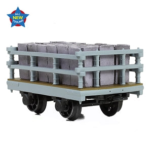 Bachmann 73-027A Dinorwic Slate Wagon With Sides Grey With Load - Narrow Gauge (NG7)