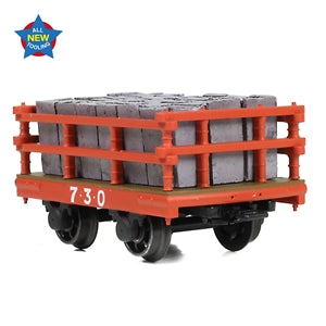 Bachmann Narrow Gauge 73-028A Dinorwic Slate Wagon With Sides Red With Load - Narrow Gauge,NG7