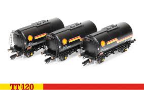 Hornby TT6035 Shell TTA 35 Ton Tank Wagons (Pack of 3) -  TT Gauge