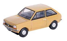 Oxford Diecast NFF002 Ford Fiesta Mk1 Nevada Beige - N Scale