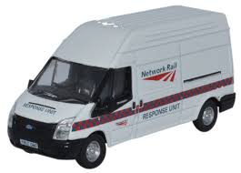 Oxford Diecast 76FT022 Ford Transit LWB High Network Rail Response Unit- OO gauge