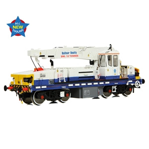 EFE Rail E87109 Diesel Hydraulic Crane Plasser 12T YOB in Balfour Beatty Blue & White Livery- OO Gauge