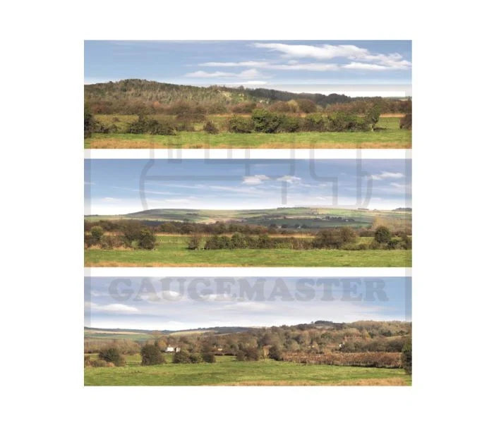 Gaugemaster GM3700101 Valley Medium Backscene - TT Scale
