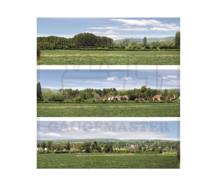 Gaugemaster GM3700103 Open Field Medium Backscene - TT Scale