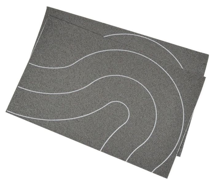 Gaugemaster GM371 80mm Wide Universal Curve For Ashalt Rd (2)  - OO gauge