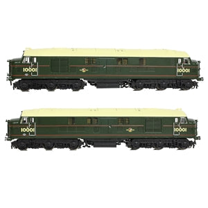 Graham Farish 372-917 LMS 10001 Diesel Locomotive in BR Lined Green Livery with Late Crest - N Gauge
