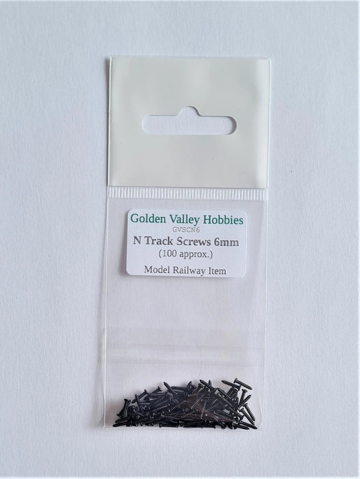 Golden Valley Hobbies GVSCN6  N Track Screws 6mm (100 approx)