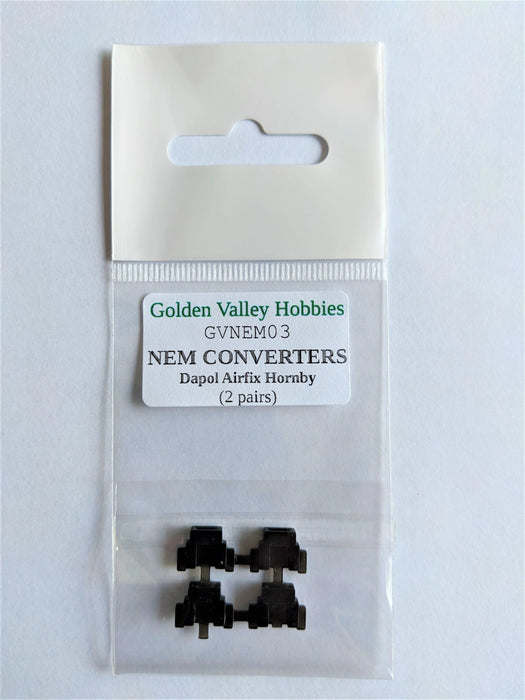 GVH GVNEM03 NEM Converters, Dapol Airfix Hornby (2prs)