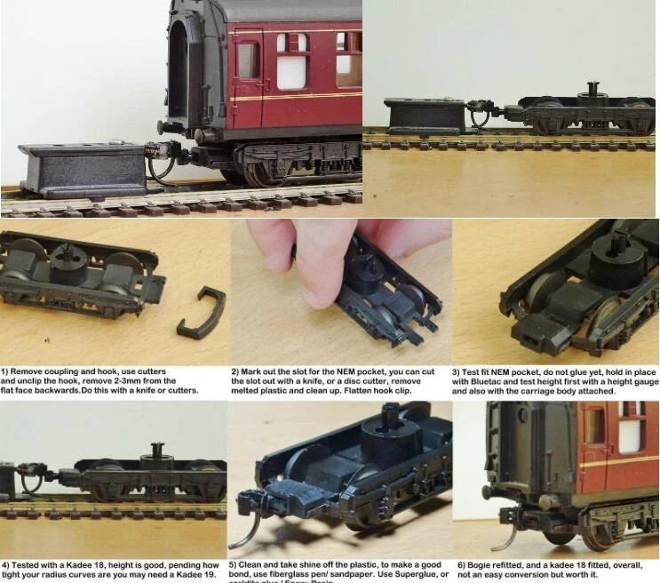 GVH GVNEM08 NEM Converters, Lima Mk1,2,3 Coaches (2prs)