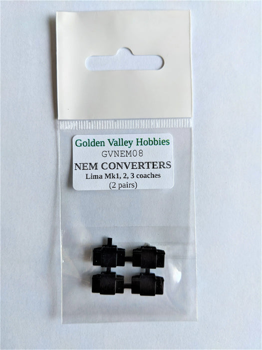 GVH GVNEM08 NEM Converters, Lima Mk1,2,3 Coaches (2prs)