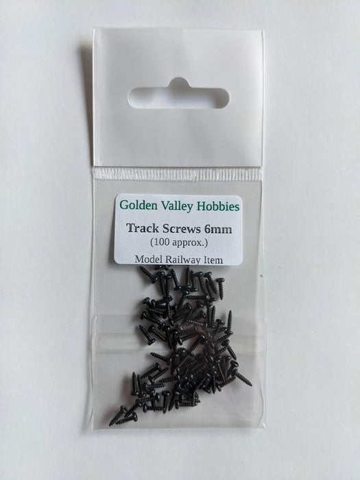 Golden Valley Hobbies GVSCREWS6 Track Screws 6mm (100 approx)