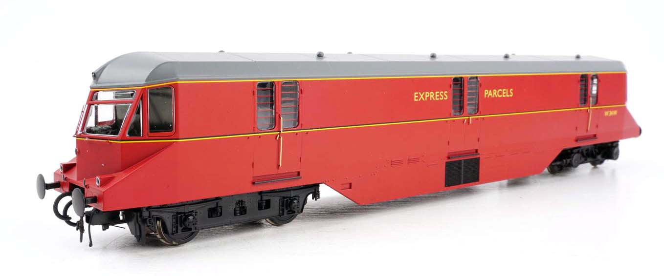 Heljan 19432 BR Crimson Express Parcels Railcar W34W, Weathered, OO Gauge