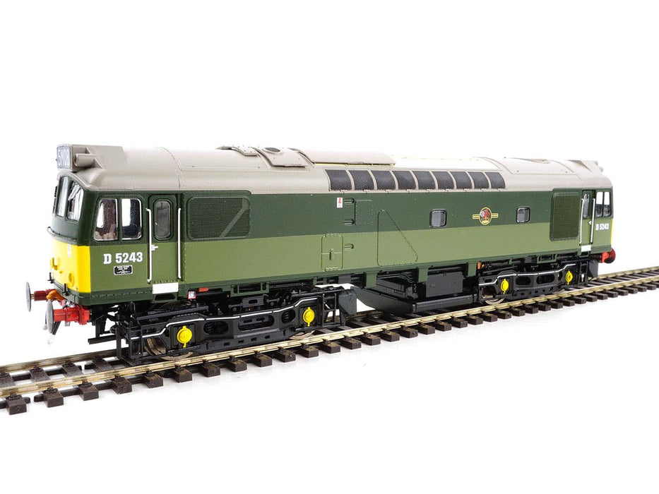 Heljan 2543 BR Two-Tone Green Class 25/2 D5243 (Small Yellow Ends) , OO Gauge
