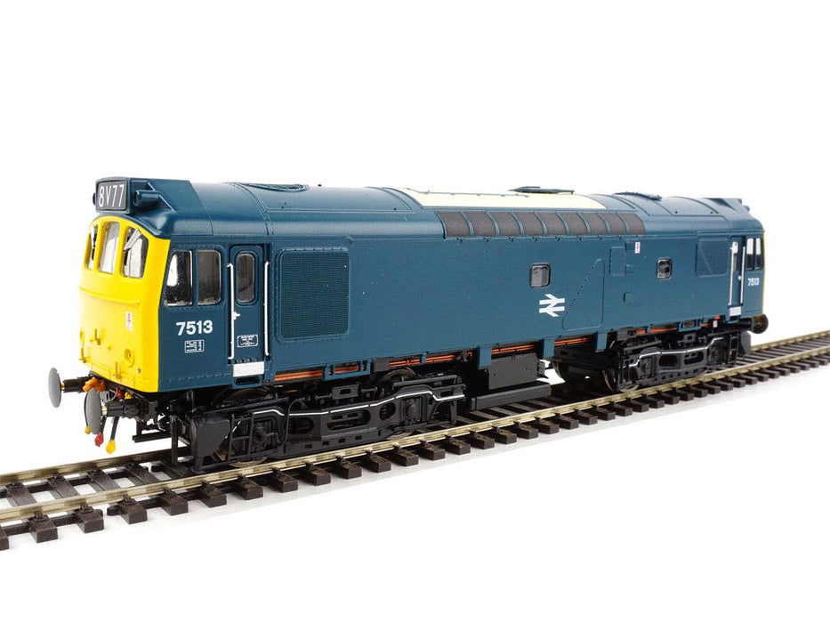 Heljan 2570 BR Rail Blue CLass 25/2 7513 (Full Yellow Ends), OO Gauge