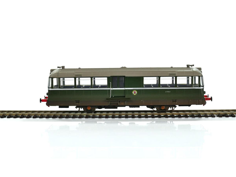Heljan 8709 BR Green W & M Railbus E79964 (Speed Whiskers) Weathered - OO Gauge