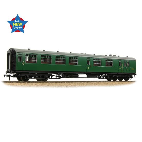 Bachmann 34-761 SR Bulleid Brake Composite Corridor Coach SR Green - OO Gauge