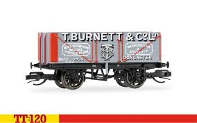 Hornby TT6041 7 Plank Wagon T Burnett & Co Ltd-  TT Gauge