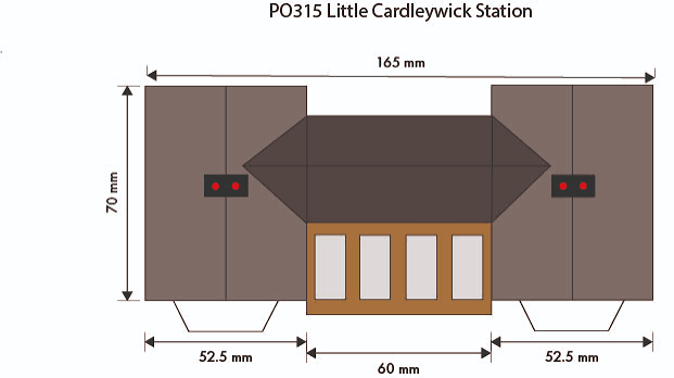 Metcalfe PO315 Little Cardleywick Station - OO / HO Scale
