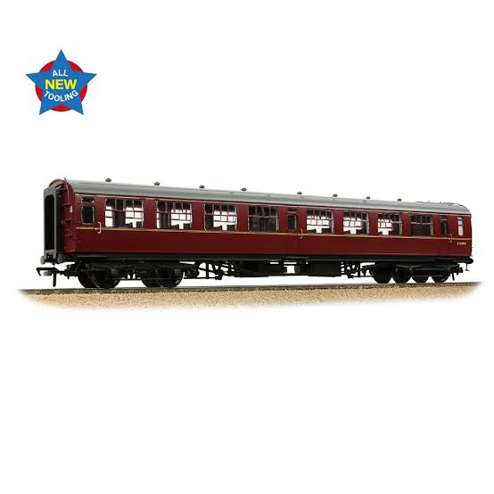 Bachmann 34-827 SR Bulleid Second Open Coach BR Maroon - OO Gauge