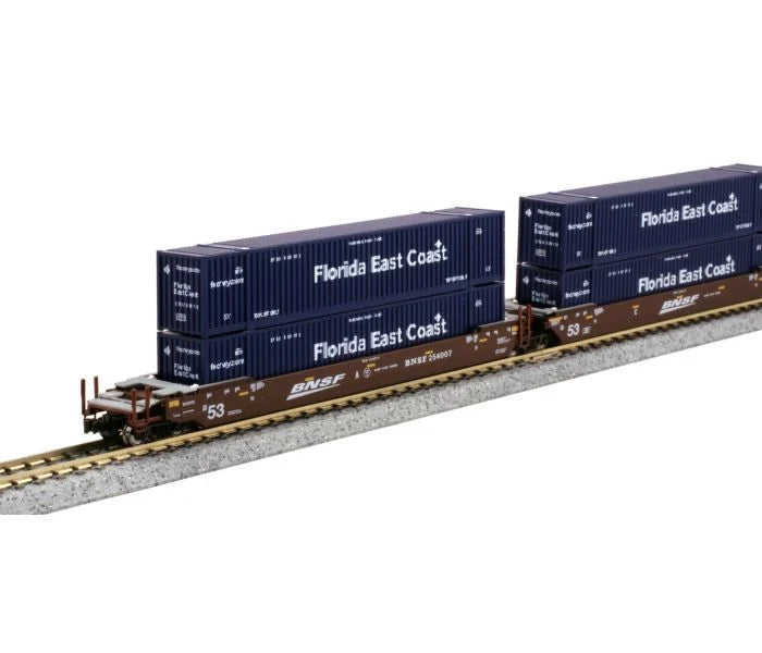 BER Kato 106-6181 Gunderson MAXI-IV Double Stack Car w/ CSX Containers  - N Gauge (pre-owned)
