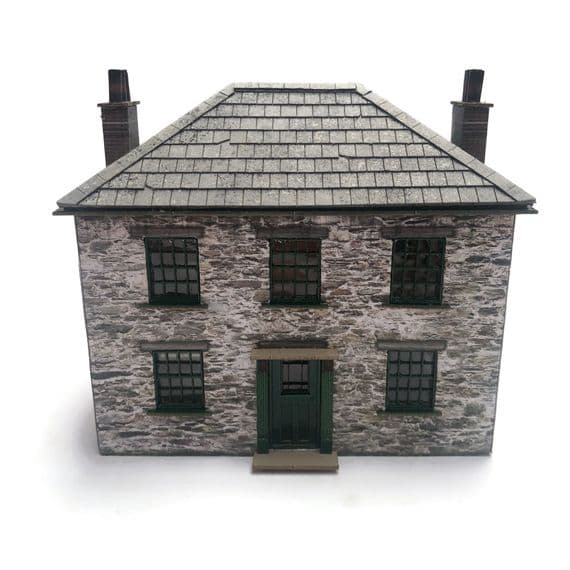 Scale Model Scenery KX065 Poplar Farmhouse Shop Laser Cut Kit- OO/HO Scale