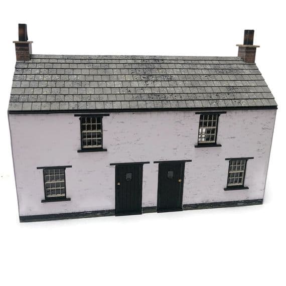 Scale Model Scenery KX074 Dylington Workers Cottage Laser Cut Kit- OO/HO Scale