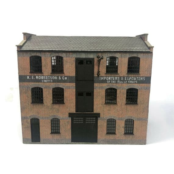 Scale Model Scenery KX090 Robertsons Warehouse, Laser Cut Kit- OO/HO Scale