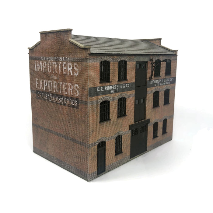 Scale Model Scenery KX090 Robertsons Warehouse, Laser Cut Kit- OO/HO Scale