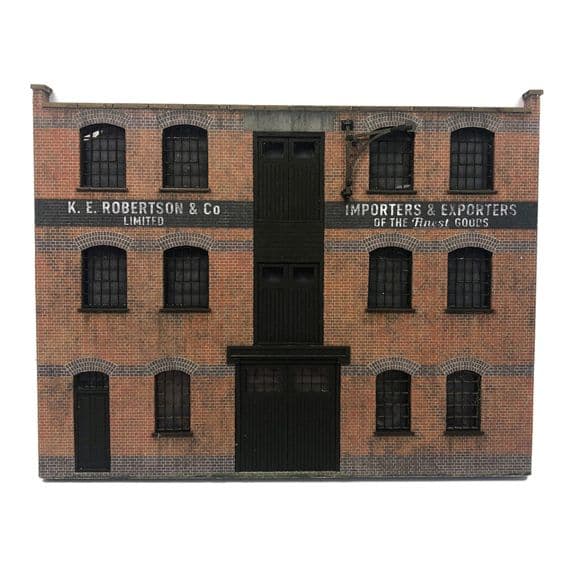 Scale Model Scenery KX091 Low-Relief Bonded Warehouse, Laser Cut Kit- OO/HO Scale