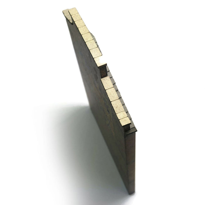 Scale Model Scenery KX092 Ultra-Low Relief Warehouse End Wall, Laser Cut Kit- OO/HO Scale