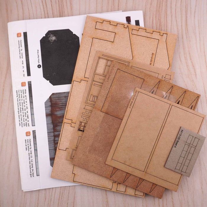 Scale Model Scenery KX112 Backstreet Garage, Laser Cut Kit- OO/HO Scale