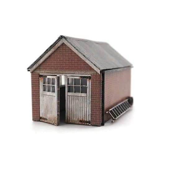 Scale Model Scenery KX117 1960's Domestic Garage Laser Cut Kit- OO/HO Scale