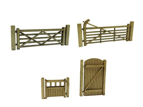 Scale Model Scenery LX001 Five bar Gates Laser Cut Kit- OO/HO Scale