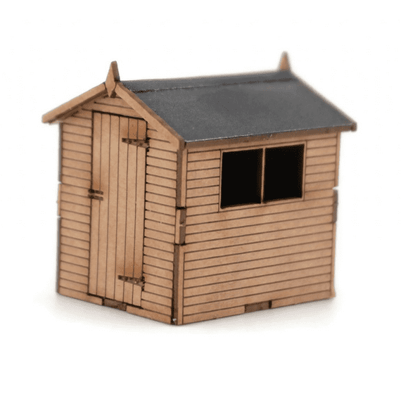 Scale Model Scenery LX154 Garden Sheds, Laser Cut Kit- OO/HO Scale