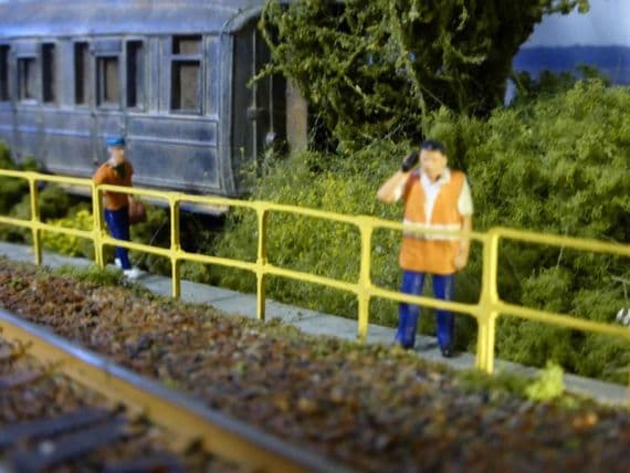 Scale Model Scenery LX176 Tubeclamp Railings 4FT Laser Cut Kit- OO/HO Scale