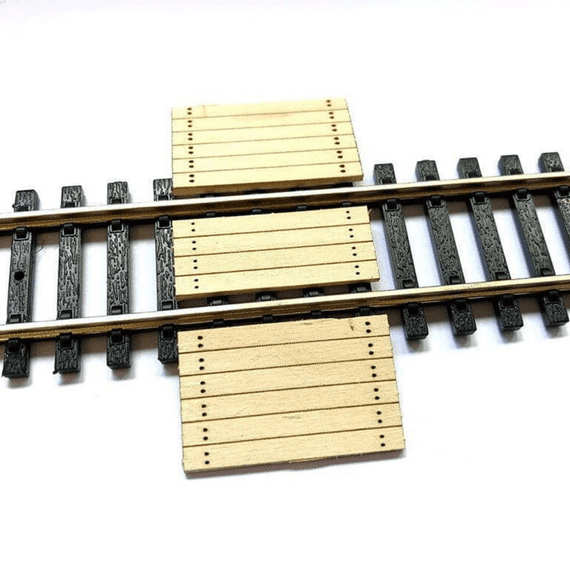 Scale Model Scenery LX185 New sleeper Barrow Crossing, Laser Cut Kit- OO/HO Scale