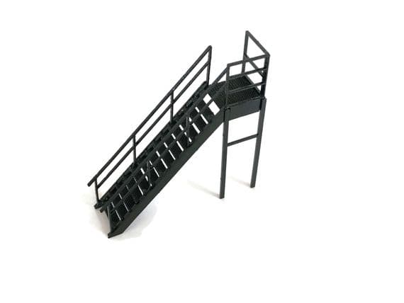 Scale Model Scenery LX245 Steel Staircase/ Fire Escape, Laser Cut Kit- OO/HO Scale