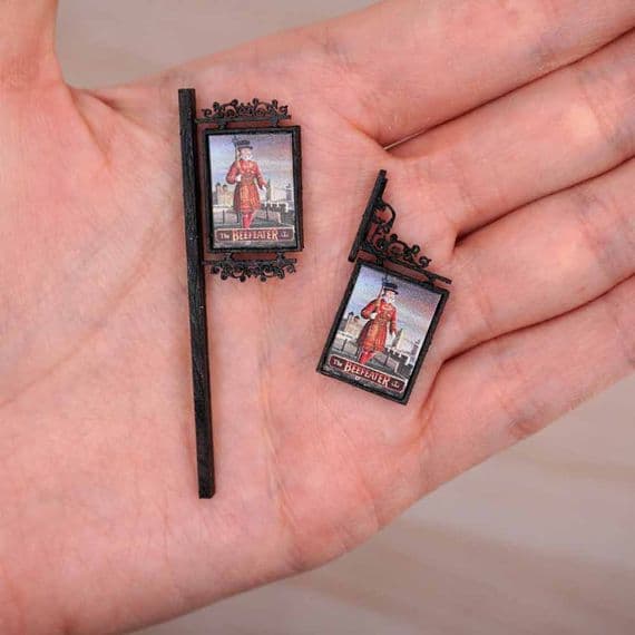 Scale Model Scenery LX250 Pub Signs, Laser Cut Kit- OO/HO Scale