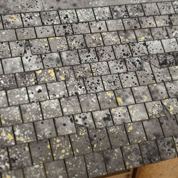 Scale Model Scenery LX410  Weathered Roof Tiles - OO/HO Scale