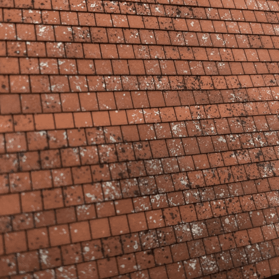 Scale Model Scenery LX418  Weathered Terracotta Tiles - OO/HO Scale