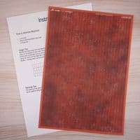 Scale Model Scenery LX418  Weathered Terracotta Tiles - OO/HO Scale