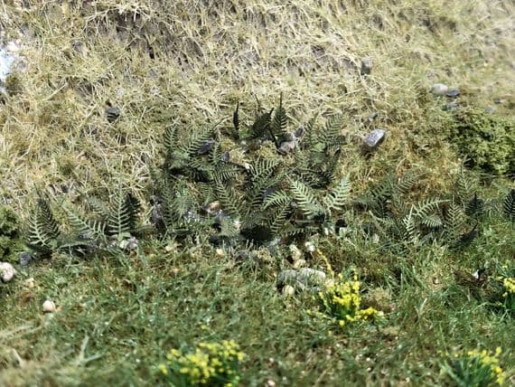 Scale Model Scenery LX432 Summer Bracken/Fern, Laser Cut Kit- OO/HO Scale
